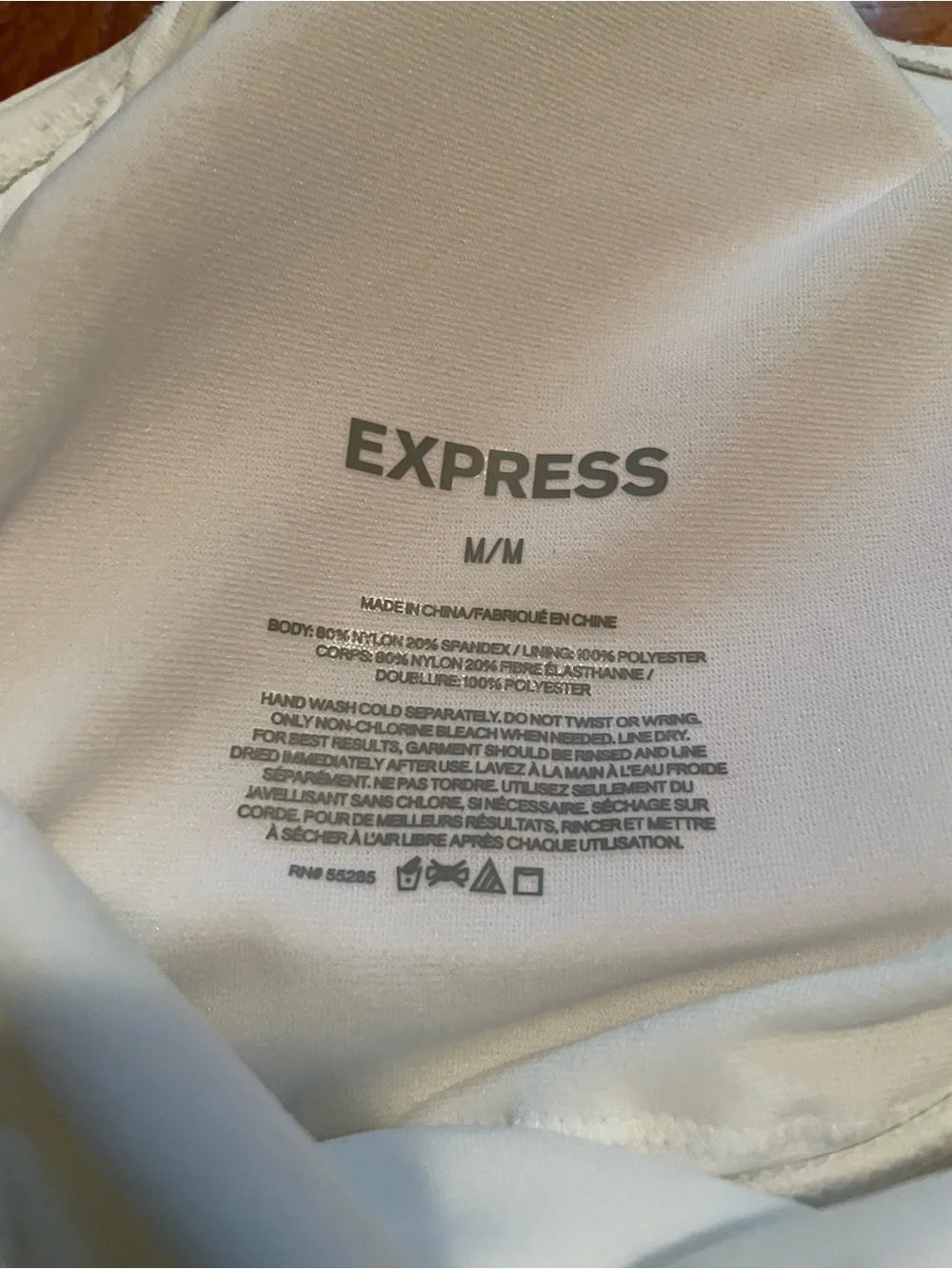 Express  White Women's one-piece Bikini Size Medium